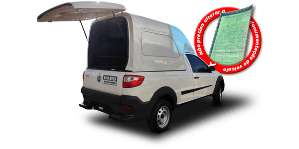 Capota de Fibra para Fiat Strada Carga alta.